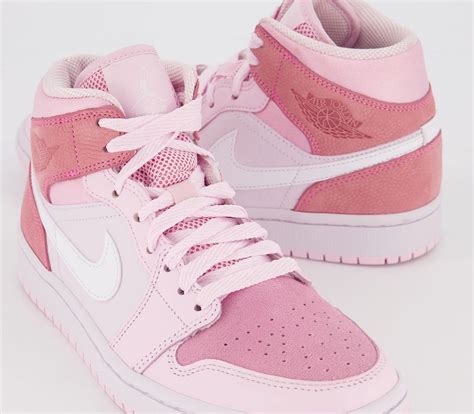 nike jordan 1 mid damen rosa|jordan 1 shoes for women.